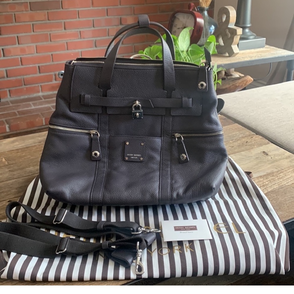 Henri Bendel All Leather Jetsetter Convertible Backpack